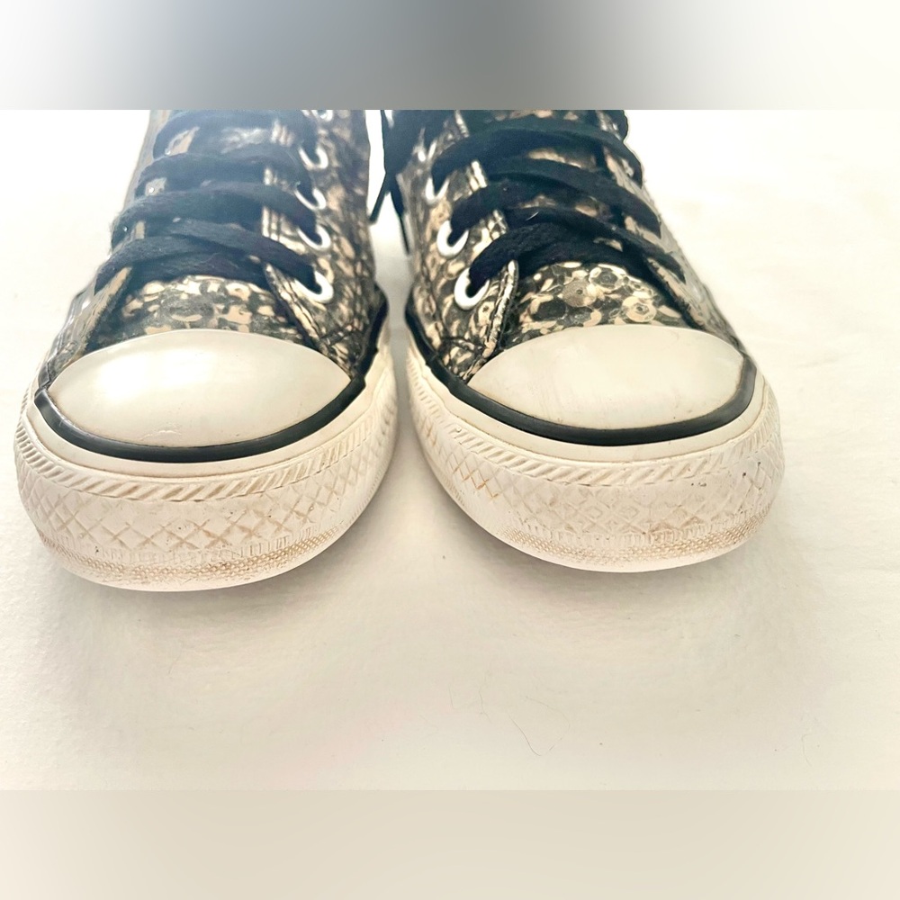 Converse Black/Tan Patterned Sneakers - image 8